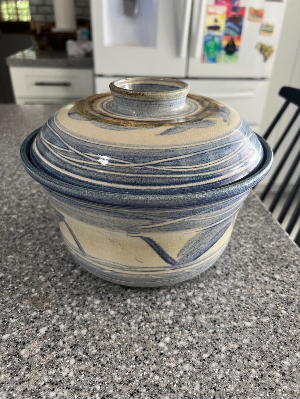 Vintage Pottery Steamer Pot